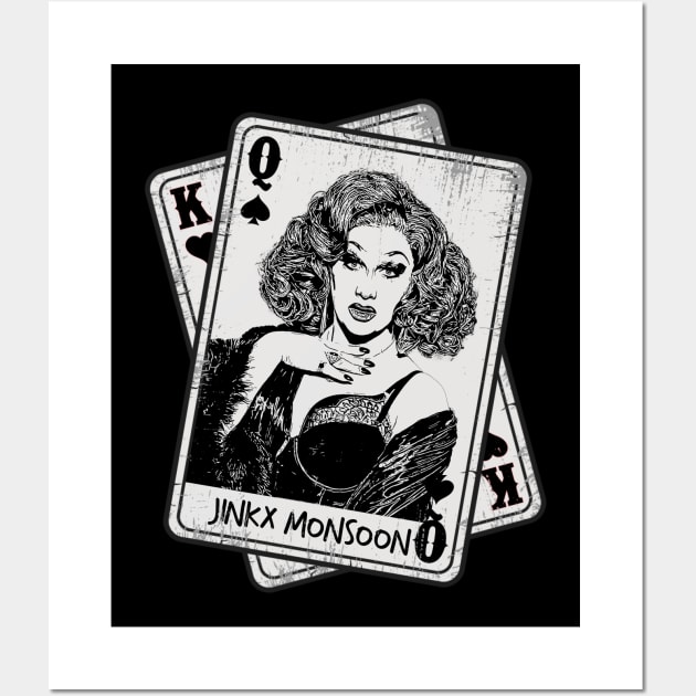 Retro jinkx Monsoon Card Style Wall Art by Slepet Anis